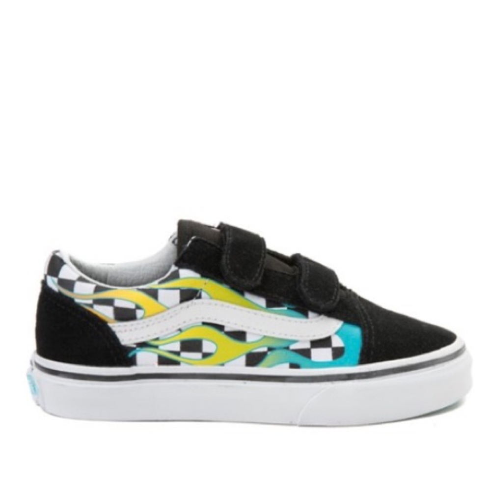Vans Old Skool VGlow Flame Checkerboard Skate Shoe